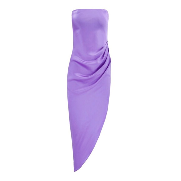 AMANDA UPRICHARD NWT Janae Silk Dress Lilac Purple Dress Small - Picture 1 of 6